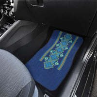 Vyshyvanka Day Car Mats Ukrainian Folk Traditions Pattern Blue Version