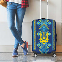 Vyshyvanka Day Luggage Cover Ukrainian Folk Traditions Pattern Blue Version