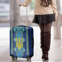 Vyshyvanka Day Luggage Cover Ukrainian Folk Traditions Pattern Blue Version