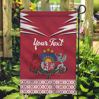 Personalized Latvia Garden Flag Latvijas Republika Folk Pattern