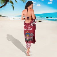 Personalized Latvia Sarong Latvijas Republika Folk Pattern