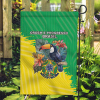 Brazil Coat Of Arms Garden Flag With Flag Style - Wonder Print Shop