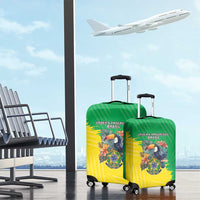 Brazil Coat Of Arms Luggage Cover With Flag Style - Wonder Print Shop