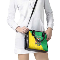 Brazil Coat Of Arms Shoulder Handbag With Flag Style