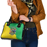 Brazil Coat Of Arms Shoulder Handbag With Flag Style