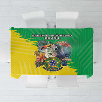 Brazil Coat Of Arms Tablecloth With Flag Style - Wonder Print Shop