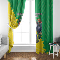 Brazil Coat Of Arms Window Curtain With Flag Style - Wonder Print Shop