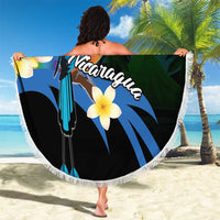 Nicaragua Independence Day Beach Blanket En Dios confiamos - Wonder Print Shop