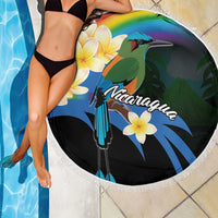 Nicaragua Independence Day Beach Blanket En Dios confiamos - Wonder Print Shop