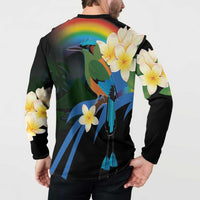 Nicaragua Independence Day Button Sweatshirt En Dios confiamos - Wonder Print Shop