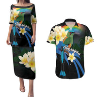 Nicaragua Independence Day Couples Matching Puletasi and Hawaiian Shirt En Dios confiamos - Wonder Print Shop