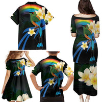 Nicaragua Independence Day Family Matching Puletasi and Hawaiian Shirt En Dios confiamos - Wonder Print Shop