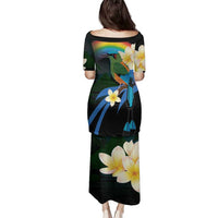 Nicaragua Independence Day Family Matching Puletasi and Hawaiian Shirt En Dios confiamos - Wonder Print Shop