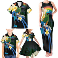 Nicaragua Independence Day Family Matching Tank Maxi Dress and Hawaiian Shirt En Dios confiamos - Wonder Print Shop