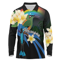 Nicaragua Independence Day Long Sleeve Polo Shirt En Dios confiamos - Wonder Print Shop