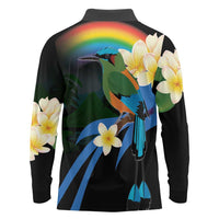 Nicaragua Independence Day Long Sleeve Polo Shirt En Dios confiamos - Wonder Print Shop