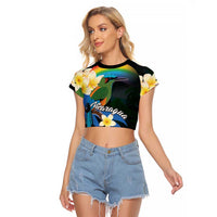 Nicaragua Independence Day Raglan Cropped T Shirt En Dios confiamos - Wonder Print Shop