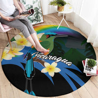 Nicaragua Independence Day Round Carpet En Dios confiamos - Wonder Print Shop