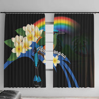 Nicaragua Independence Day Window Curtain En Dios confiamos - Wonder Print Shop