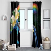 Nicaragua Independence Day Window Curtain En Dios confiamos - Wonder Print Shop