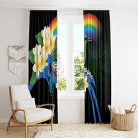 Nicaragua Independence Day Window Curtain En Dios confiamos - Wonder Print Shop