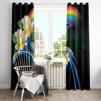 Nicaragua Independence Day Window Curtain En Dios confiamos - Wonder Print Shop