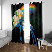 Nicaragua Independence Day Window Curtain En Dios confiamos - Wonder Print Shop