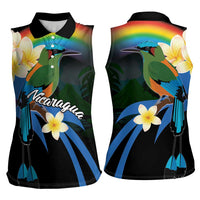 Nicaragua Independence Day Women Sleeveless Polo Shirt En Dios confiamos - Wonder Print Shop
