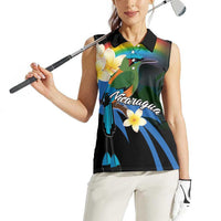 Nicaragua Independence Day Women Sleeveless Polo Shirt En Dios confiamos - Wonder Print Shop