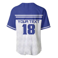 Custom Nicaragua Football Baseball Jersey La Azul y Blanco - Wonder Print Shop