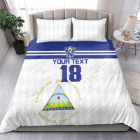 Custom Nicaragua Football Bedding Set La Azul y Blanco - Wonder Print Shop