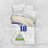 Custom Nicaragua Football Bedding Set La Azul y Blanco - Wonder Print Shop