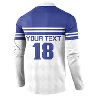 Custom Nicaragua Football Button Sweatshirt La Azul y Blanco - Wonder Print Shop
