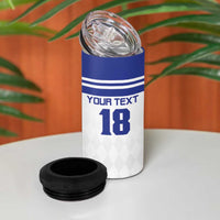 Custom Nicaragua Football 4 in 1 Can Cooler Tumbler La Azul y Blanco - Wonder Print Shop