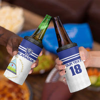Custom Nicaragua Football 4 in 1 Can Cooler Tumbler La Azul y Blanco - Wonder Print Shop