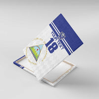 Custom Nicaragua Football Canvas Wall Art La Azul y Blanco - Wonder Print Shop