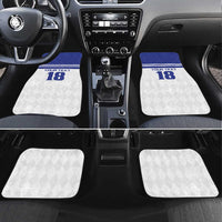 Custom Nicaragua Football Car Mats La Azul y Blanco - Wonder Print Shop