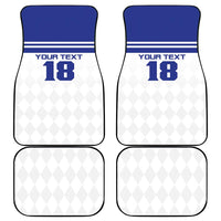 Custom Nicaragua Football Car Mats La Azul y Blanco - Wonder Print Shop