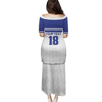 Custom Nicaragua Football Family Matching Puletasi and Hawaiian Shirt La Azul y Blanco - Wonder Print Shop