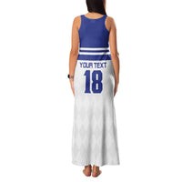 Custom Nicaragua Football Family Matching Tank Maxi Dress and Hawaiian Shirt La Azul y Blanco - Wonder Print Shop