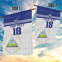 Custom Nicaragua Football Garden Flag La Azul y Blanco - Wonder Print Shop