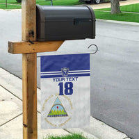 Custom Nicaragua Football Garden Flag La Azul y Blanco - Wonder Print Shop