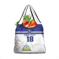Custom Nicaragua Football Grocery Bag La Azul y Blanco - Wonder Print Shop