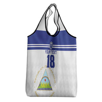 Custom Nicaragua Football Grocery Bag La Azul y Blanco - Wonder Print Shop