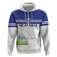 Custom Nicaragua Football Hoodie La Azul y Blanco - Wonder Print Shop