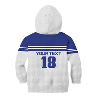 Custom Nicaragua Football Kid Hoodie La Azul y Blanco - Wonder Print Shop