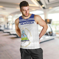 Custom Nicaragua Football Men Tank Top La Azul y Blanco - Wonder Print Shop