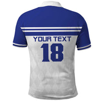 Custom Nicaragua Football Polo Shirt La Azul y Blanco - Wonder Print Shop