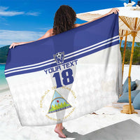 Custom Nicaragua Football Sarong La Azul y Blanco - Wonder Print Shop