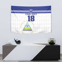 Custom Nicaragua Football Tapestry La Azul y Blanco - Wonder Print Shop